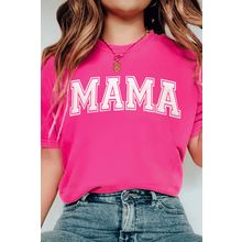 Rose Red MAMA Graphic Crew Neck Tee