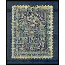Used Revenue 20c N.Y. Stock Transfer Very Fine WA2742