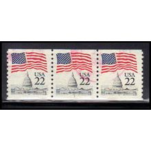 Used 2115a 22c U.S. Flag Very Fine PNC 1/3 PA2512