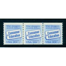 2005v 20c Consumer Education Fine MNH Dry Gum PNC 3/3 + Partial # C0976