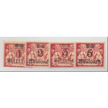 Danzig Stamps Scott #144 To 147, Mint Hinged