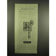 1917 Gruen Watch Ad - Where Herbert Spencer Failed
