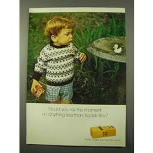 1972 Kodak Film Ad - Risk This Moment?
