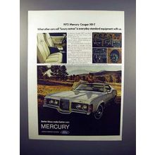 1972 Mercury Cougar XR-7 Car Ad - Luxury Extras!