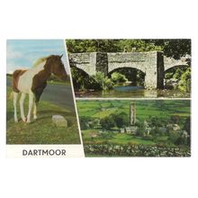 DARTMOOR vintage unused postcard multi-view Colourmaster 1960's =