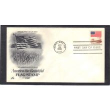 FDC Art Craft 1890 18c Flag (Cachet-U/A) CV00286