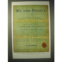 2002 Encompass Insurance Ad - We the people of the United States