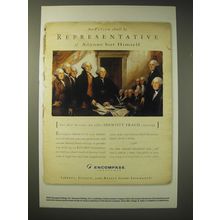2002 Encompass Insurance Ad - No person shall be representative of Anyone