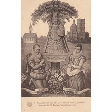 Albert Isabelle Notre Dame De Montaigu Scherpenheuvel Religious Postcard