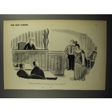 1954 Cartoon by Syd Hoff - Please, Madam Foreman, just the verdict