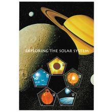 Exploring the Solar System Full Sheet of Five $1.00 Pentagonal Scott 3410