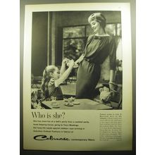 1958 Celanese Acetate dress by Abe Schrader Advertisement - Who is she?
