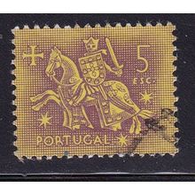 PORTUGAL 1953 5E KNIGHT VALUE USED SG1090