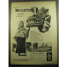 1960 Mexican Government Tourism Department Ad - Discover in Mexico a new world