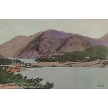 Snowdon From The Hospital Antique Valentines Welsh Old Postcard