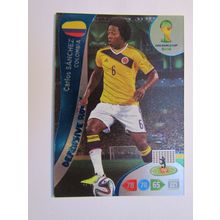 Carlos Sanchez FOIL - Colombia - 2014 Panini Adrenalyn XL Brazil World Cup (ef1)