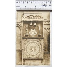 vintage postcard Wells Cathedral Clock