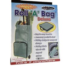 Handy Trends Deluxe "ROLL-A-BAG" foldable 28" shopper on wheels