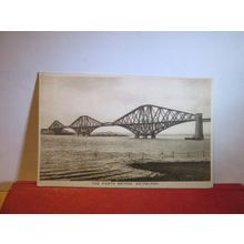 FORTH BRIDGE, EDINBURGH, SCOTLAND ..unused antique postcard =
