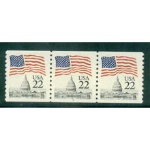 2115a 22c U.S. Flag Very Fine MNH PNC 1/3 W0306