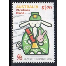 Christmas Island 2023 Year of the Rabbit $1.20 Used