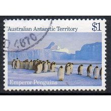 AAT 1985 Antarctic Scenes - Emperor Penguins $1 Used