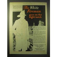 1929 Insurance Company of North America Ad, Night Watch