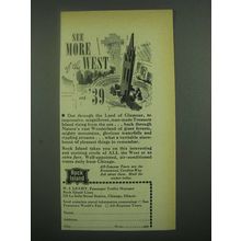 1939 Rock Island Railroad Ad - See More of the West