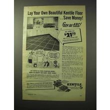 1950 Kentile Floor Ad - Lay Your Own Beautiful Floor