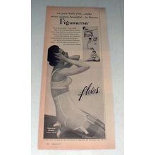 1954 Flexees Figurama Girdle Ad - Set Body Free