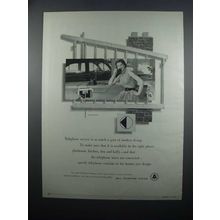 1954 Bell Telephone System Ad - Part of Modern Living