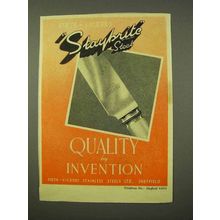 1954 Firth-Vickers Staybrite Steel Ad - Quality