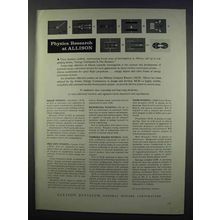 1962 Allison of General Motors Ad - Physics Research