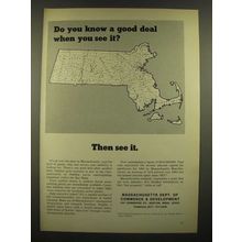 1966 Massachusetts Department of Commerce & Development Ad - Good Deal