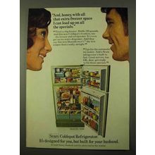 1971 Sears Coldspot Refrigerator Ad - Model No. 61844