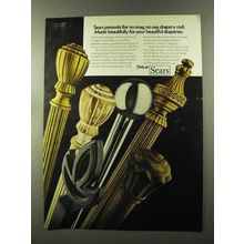 1973 Sears Drapery Rod Ad - No-Snag, No-Sag