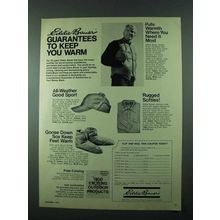 1975 Eddie Bauer Ad - Vest, Chamois Cloth Shirt +