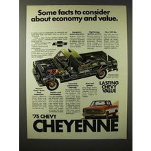 1975 Chevrolet Cheyenne Pickup Truck Ad - Facts