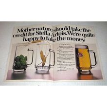 1978 Stella Artois Beer Ad - Happy to Take The Money