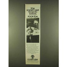 1978 U.S. Office of Education Closer Look Ad - Poor Tom