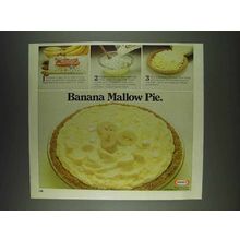 1978 Kraft Miniature Marshmallow Ad - Banana Mallow Pie