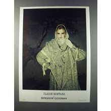 1981 Bergdorf Goodman Claude Montana Fashion Ad
