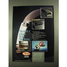 1987 Arai F-1 Helmet Ad - A Work of Art that Works