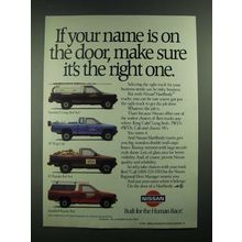 1988 Nissan Pickup Trucks Ad - Standard E Long Bed 4x4; XE King Cab