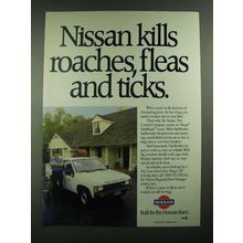 1988 Nissan Pickup Truck Ad - Kills Roaches, Fleas and Ticks