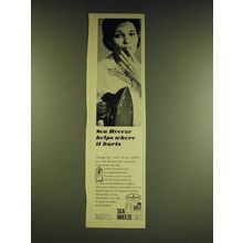 1966 Sea Breeze Antiseptic Ad - Sea Breeze helps where it hurts