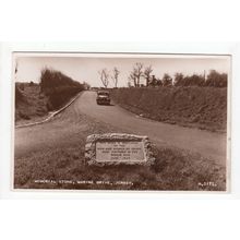 The Memorial Stone Marine Drive Jersey RP Postcard Channel Islands