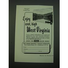 1956 West Virginia Industrial & Publicity Commission Ad - Clear, fresh