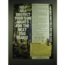 1987 NRA National Rifle Association Ad - Help NRA Protect Your Gun Rights