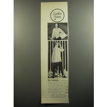 1952 Franklin Simon John Weitz Trousers and Shirt Ad - Home Haberdashery